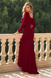 Square Neck Long Sleeve Dress OutfitFlow
